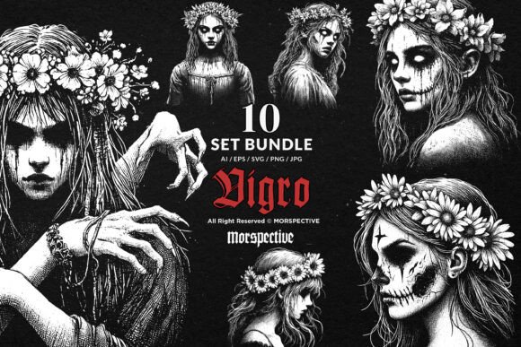 Download 10 Bundle Dark Art Virgo Women Horror - Horror Collection